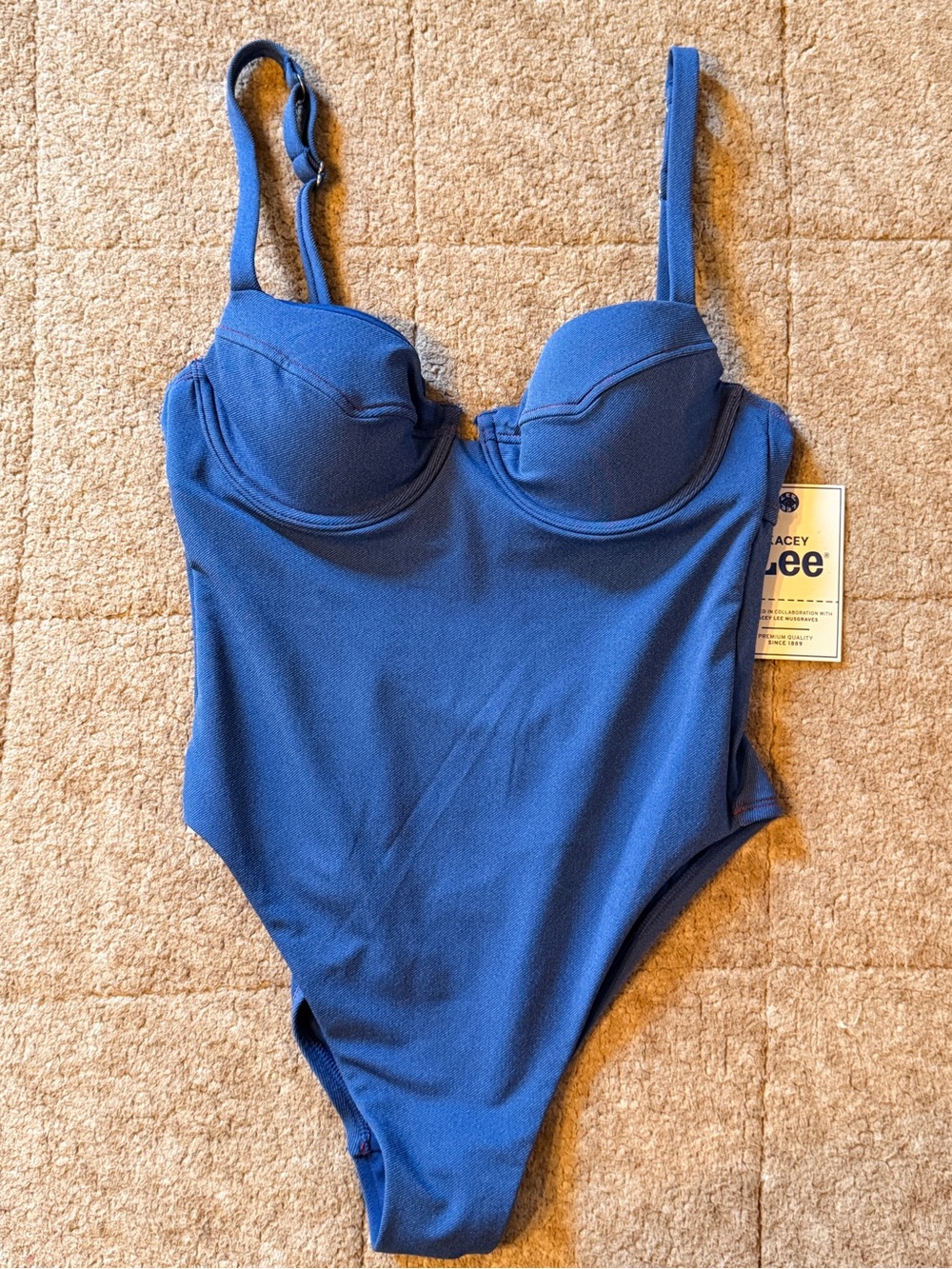Kasey Musgrave x Lee - One Piece Denim Inspired Women’s Bathing Suit